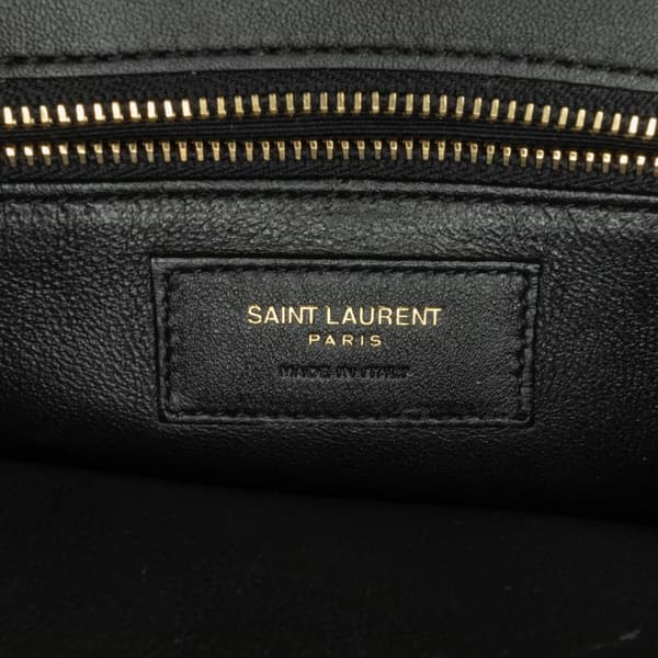 Pre-owned Saint Laurent Calf Hair Cassandra Crossbody Black