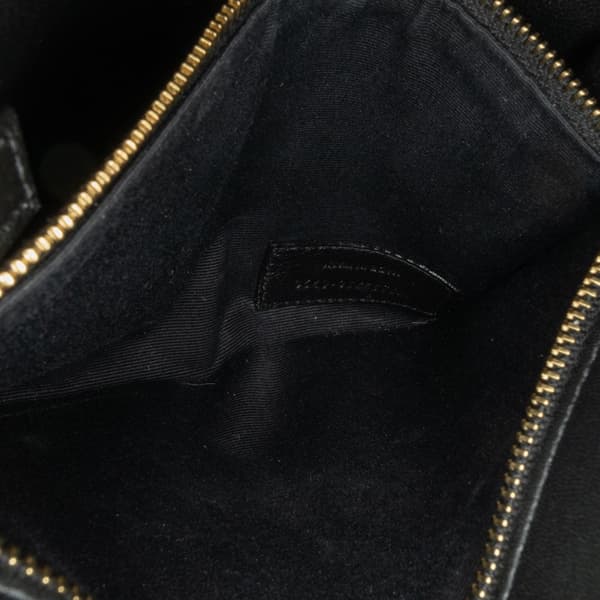Pre-owned Saint Laurent Calf Hair Cassandra Crossbody Black