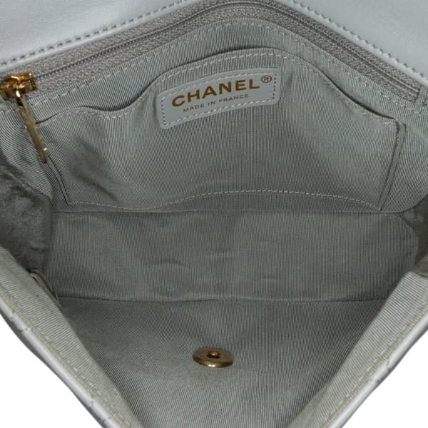 Pre-owned Chanel Quilted Calfskin Bolero de Chanel Flap Gray