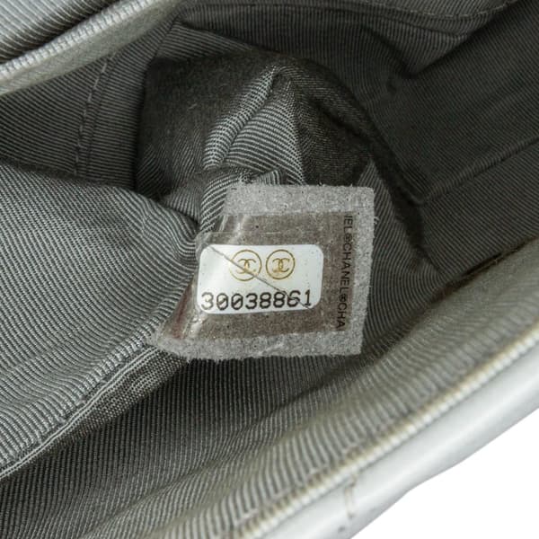 Pre-owned Chanel Quilted Calfskin Bolero de Chanel Flap Gray