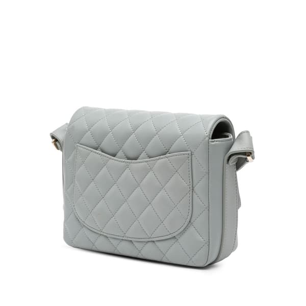 Pre-owned Chanel Quilted Calfskin Bolero de Chanel Flap Gray