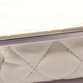 Miniatyrbillede 6 af 7: Pre-owned Chanel Lambskin and Acrylic Kiss Clutch with Chain White