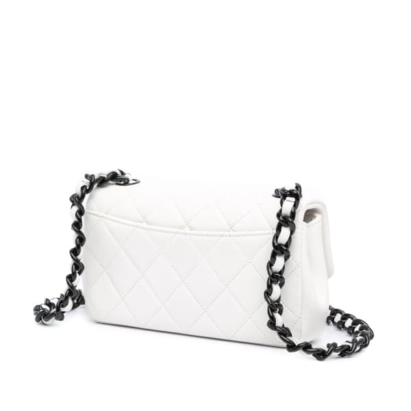 Pre-owned Chanel Small Quilted Caviar My Everything Flap White