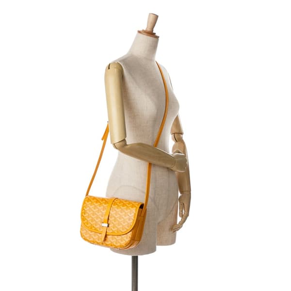 Pre-owned Goyard Goyardine Belvedere PM Yellow