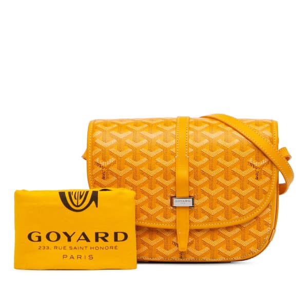 Pre-owned Goyard Goyardine Belvedere PM Yellow