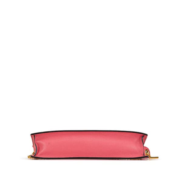 Pre-owned Celine Tricolor Leather Pocket Envelope Zip Crossbody Pink