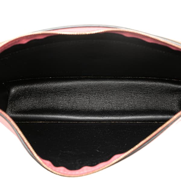 Pre-owned Celine Tricolor Leather Pocket Envelope Zip Crossbody Pink