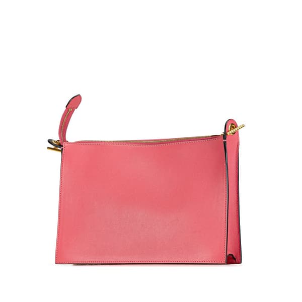 Pre-owned Celine Tricolor Leather Pocket Envelope Zip Crossbody Pink