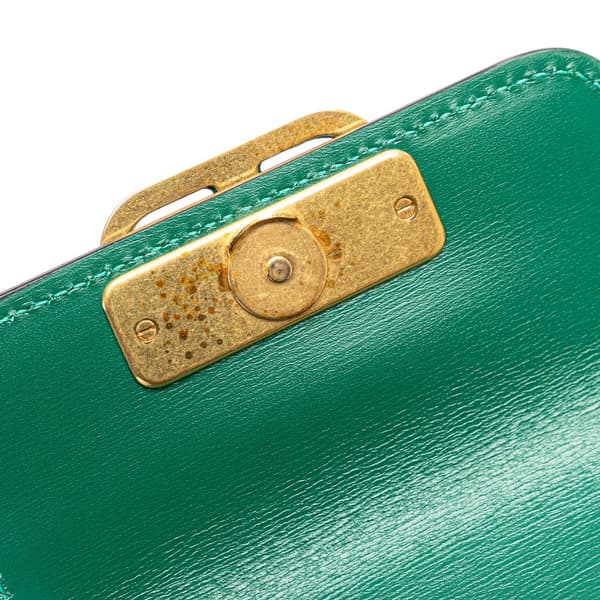 Pre-owned Valentino Micro Leather VSling Crossbody Green