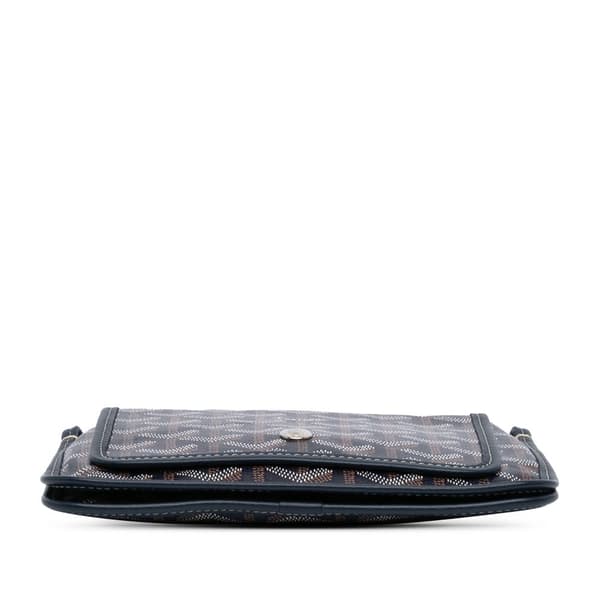 Pre-owned Goyard Goyardine Plumet Pocket Wallet Blue