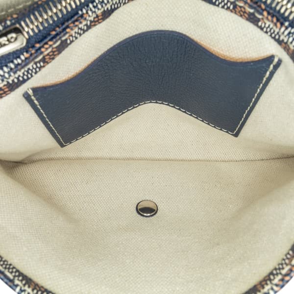 Pre-owned Goyard Goyardine Plumet Pocket Wallet Blue