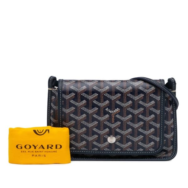 Pre-owned Goyard Goyardine Plumet Pocket Wallet Blue