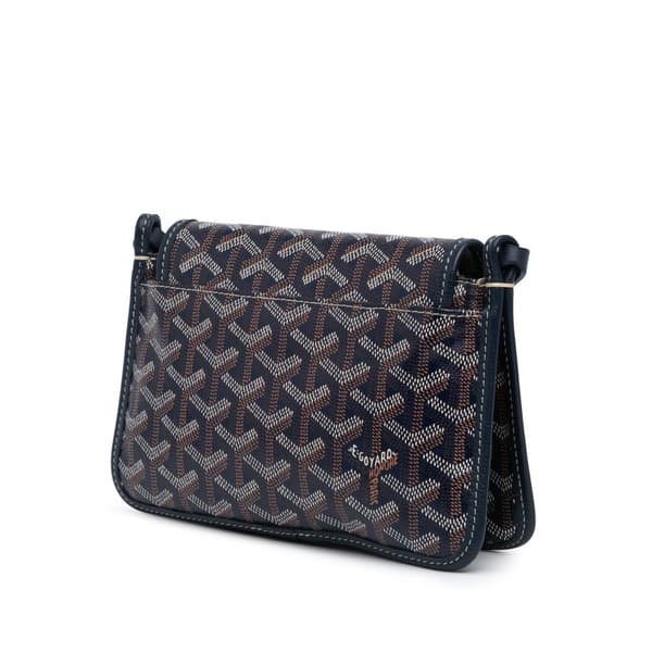 Pre-owned Goyard Goyardine Plumet Pocket Wallet Blue