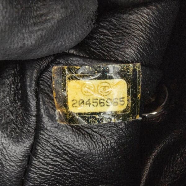 Pre-owned Chanel Mini Square Classic Patent Single Flap Black