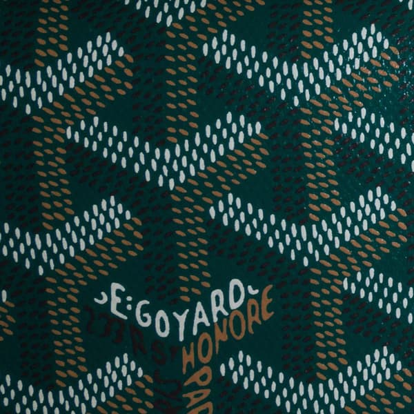 Pre-owned Goyard Goyardine Plumet Pocket Wallet Green