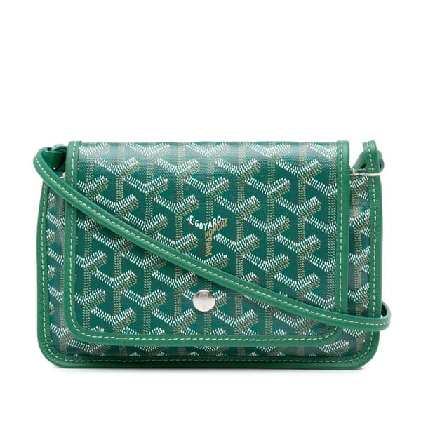 Pre-owned Goyard Goyardine Plumet Pocket Wallet Green