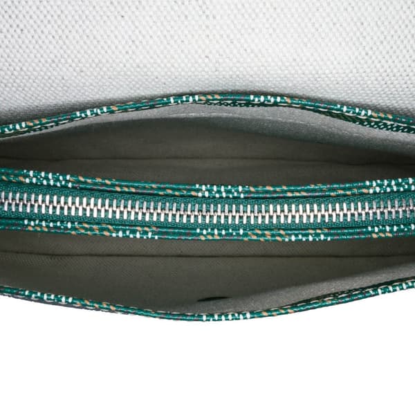Pre-owned Goyard Goyardine Plumet Pocket Wallet Green