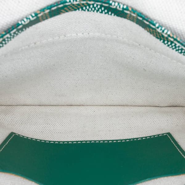 Pre-owned Goyard Goyardine Plumet Pocket Wallet Green
