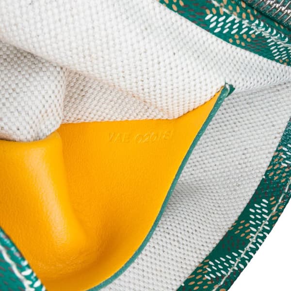 Pre-owned Goyard Goyardine Plumet Pocket Wallet Green