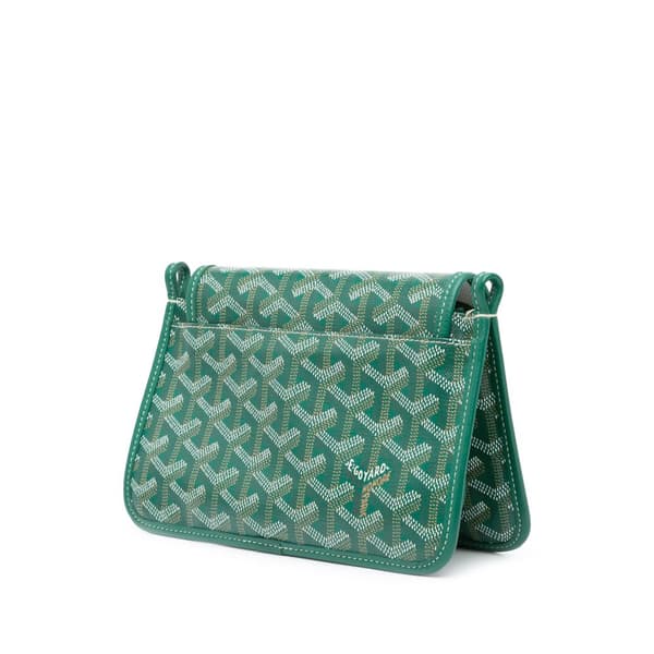 Pre-owned Goyard Goyardine Plumet Pocket Wallet Green