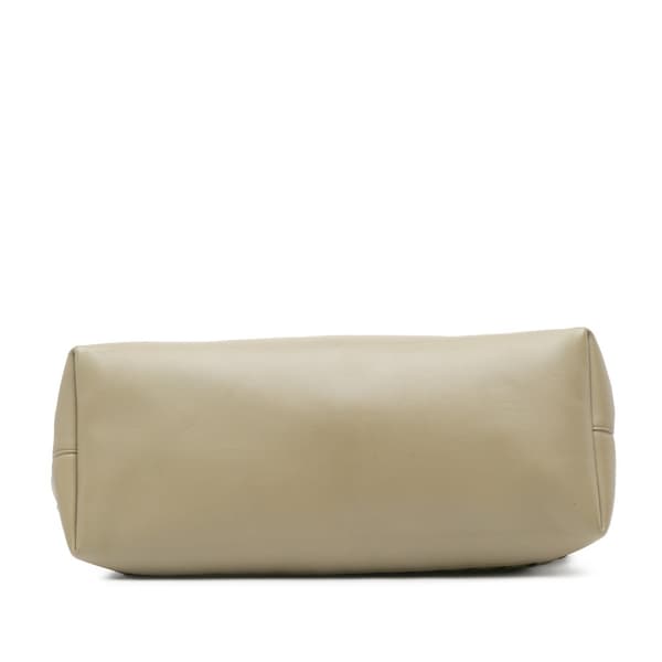 Pre-owned Bottega Veneta Nappa Intrecciato Fold Over Crossbody Brown