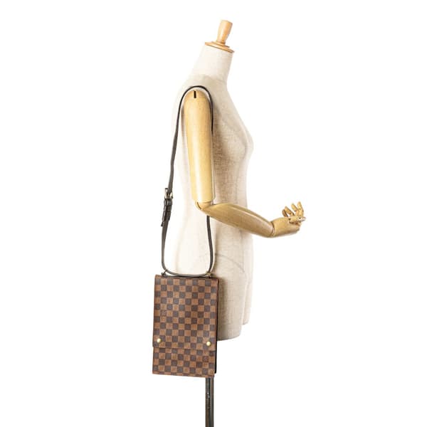 Pre-owned Louis Vuitton Damier Ebene Portobello Brown