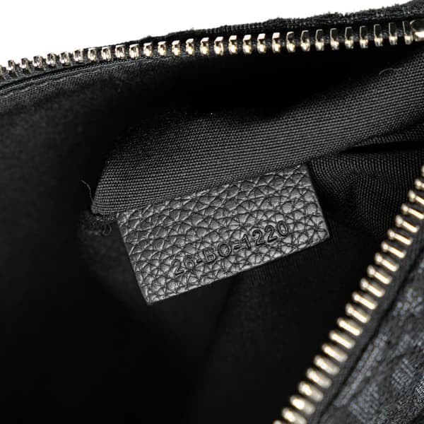 Pre-owned Dior Oblique Canvas Saddle Crossbody Black
