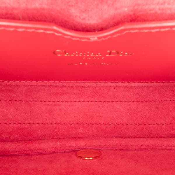 Pre-owned Dior Small Leather Bobby Crossbody Red