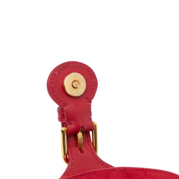 Pre-owned Dior Small Leather Bobby Crossbody Red