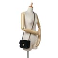 Miniatyrbild 9 av 10: Pre-owned Chanel Mini Quilted Velvet Double Frame Flap Black