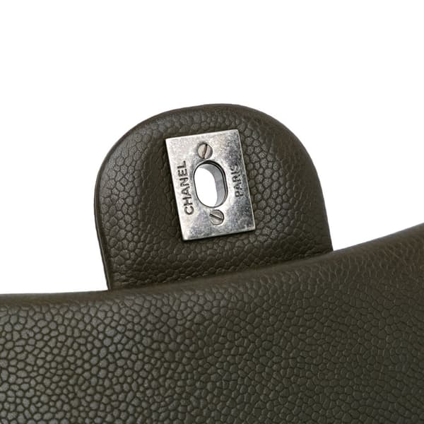 Pre-owned Chanel CC Quilted Caviar Crossbody Brown