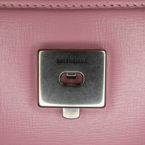 Pre-owned Balenciaga Calfskin Gossip Chain Bag XS Pink