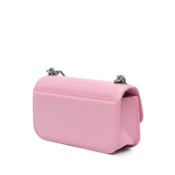 Pre-owned Balenciaga Calfskin Gossip Chain Bag XS Pink