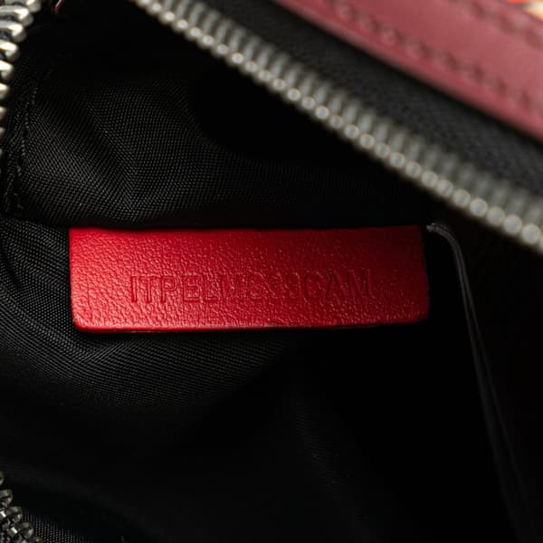 Pre-owned Burberry TB Monogram Nylon Paddy Crossbody Orange