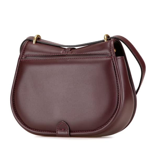 Pre-owned Fendi Mini Leather C’mon Crossbody Red