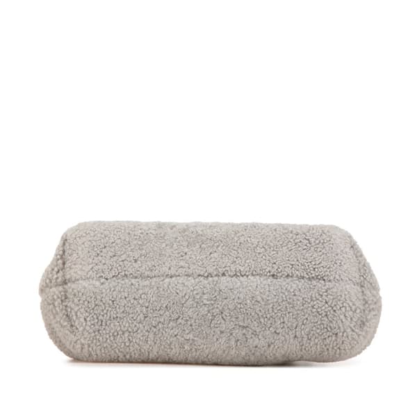 Pre-owned Fendi Small Shearling Fendi First Gray