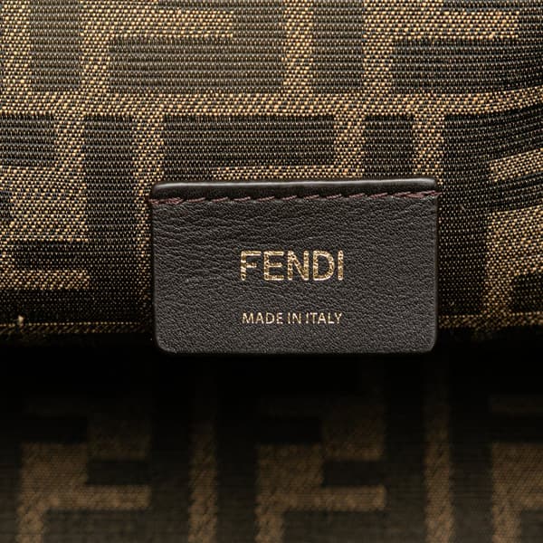 Pre-owned Fendi Small Shearling Fendi First Gray