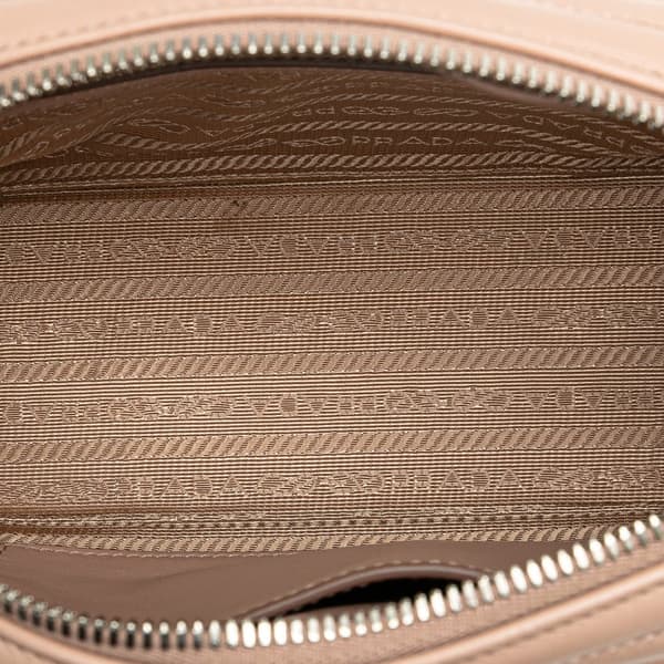 Pre-owned Prada Soft Calf Diagramme Crossbody Brown