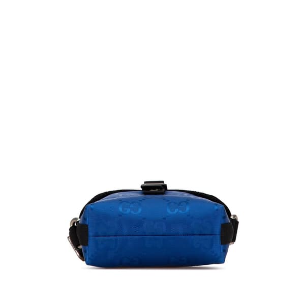 Pre-owned Gucci GG Econyl Off The Grid Messenger Bag Blue