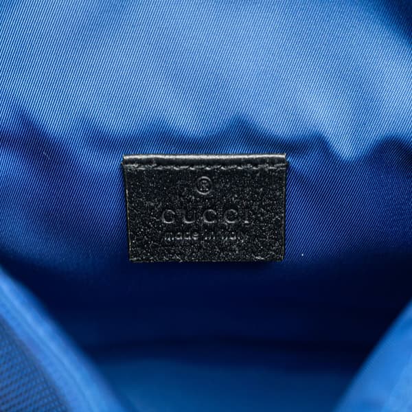 Pre-owned Gucci GG Econyl Off The Grid Messenger Bag Blue