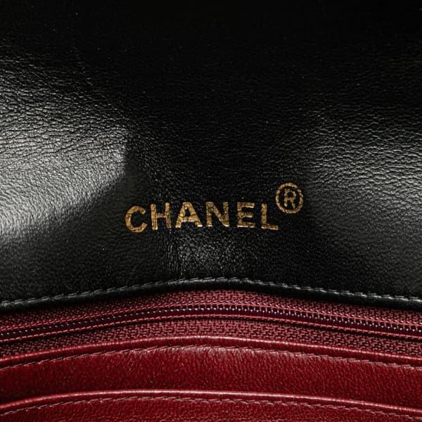 Pre-owned Chanel Small Lambskin Diana Flap Black