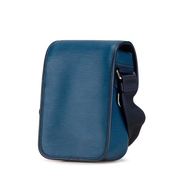 Pre-owned Louis Vuitton Epi Downtown Messenger BB Blue