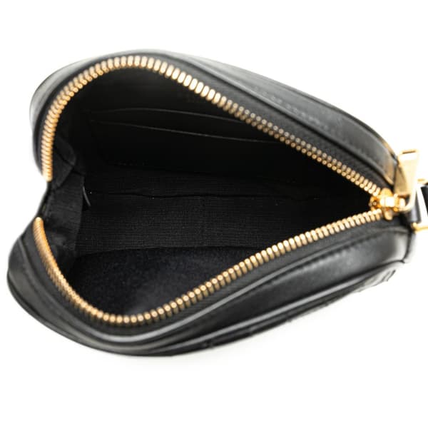 Pre-owned Celine Small Leather C Charm Crossbody Black