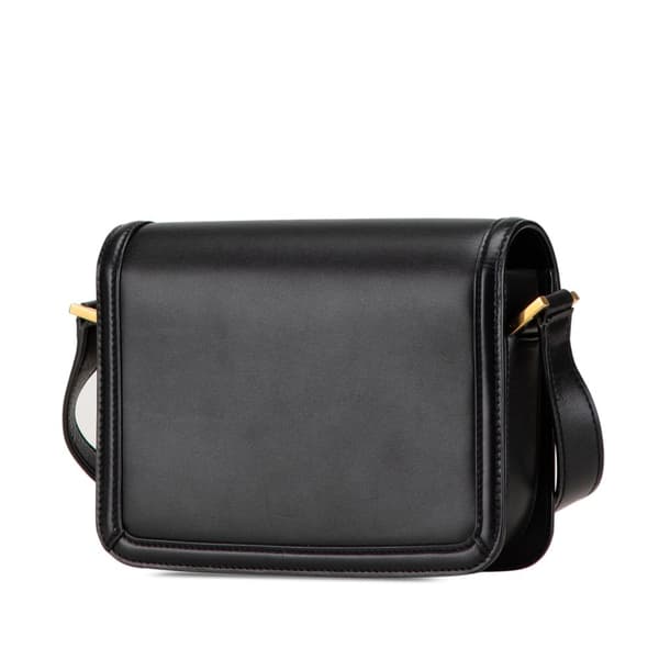 Pre-owned Saint Laurent Small Calfskin Solferino Satchel In Box Black