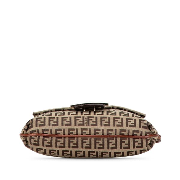 Pre-owned Fendi Zucchino Canvas Crossbody Brown