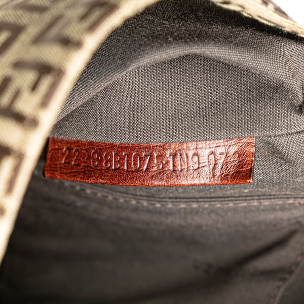 Pre-owned Fendi Zucchino Canvas Crossbody Brown