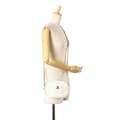 Miniatyrbild 8 av 8: Pre-owned Chanel Small Quilted Goatskin Casual Trip Camera Bag White