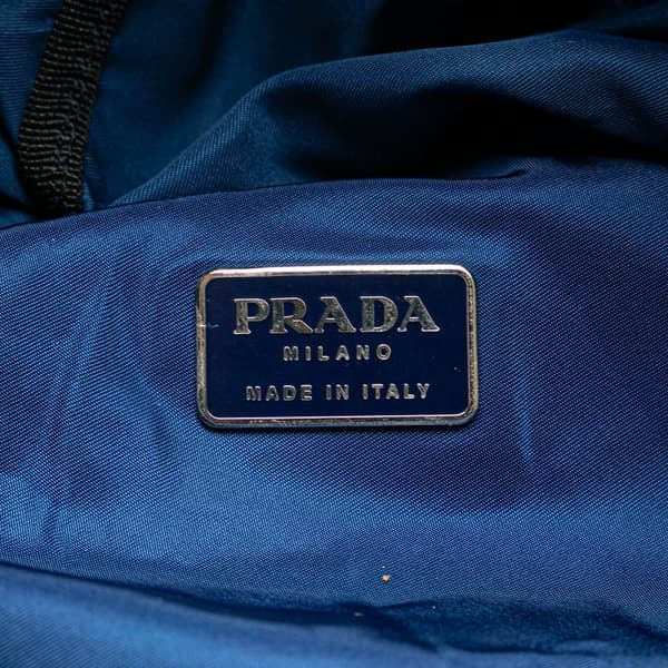 Pre-owned Prada Tessuto Sling Bag Blue