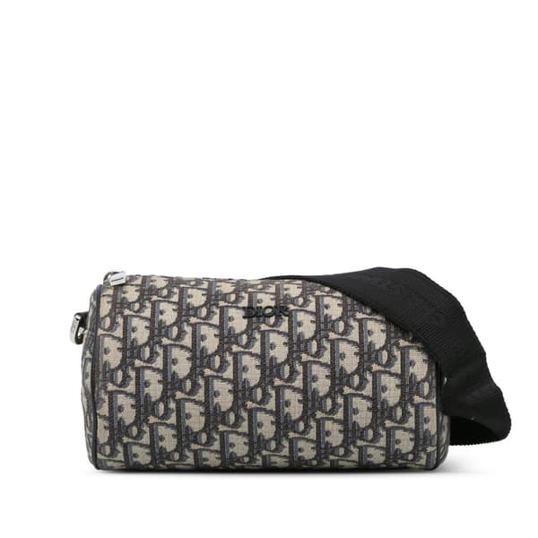 Pre-owned Dior Oblique Roller Bag Blue