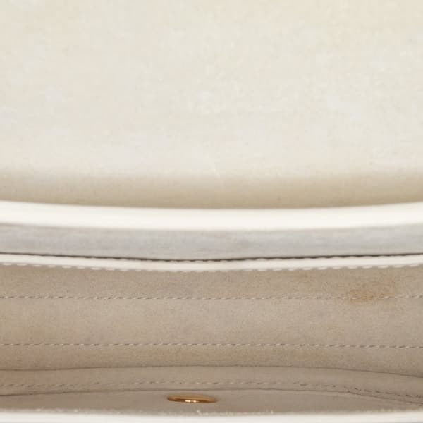 Pre-owned Dior Small Leather Bobby Crossbody White